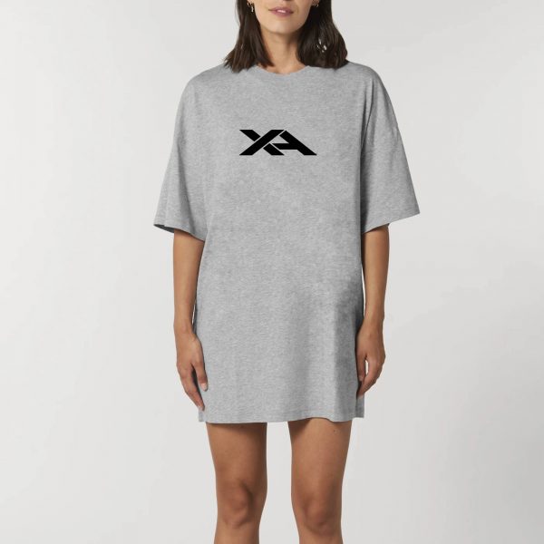 Women Oversized T-shirt Dress - Organic Coton - TWISTER