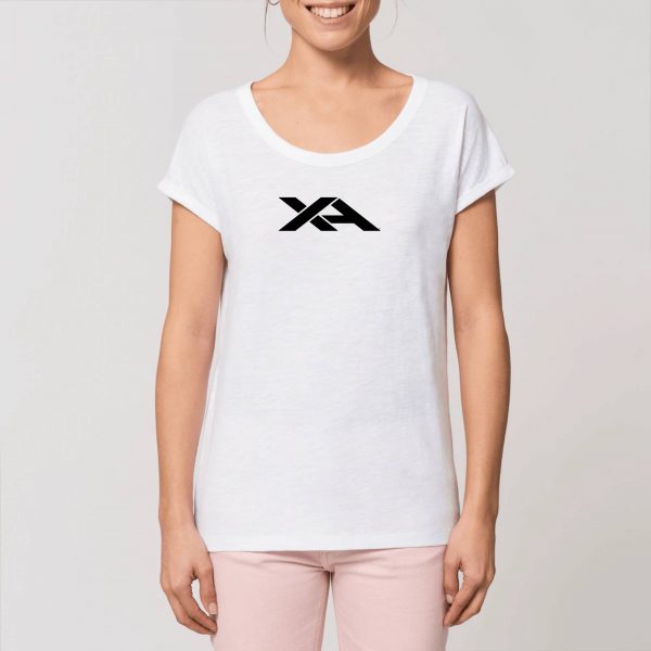 ROUNDER - Women Slub T-shirt - Rolled Sleeve