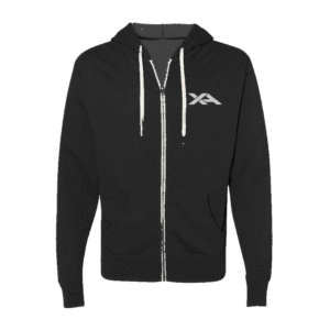 Heathered French Terry Full-Zip Hooded Sweatshirt
