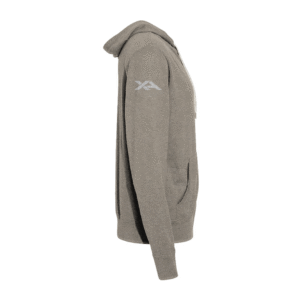 Heathered French Terry Full-Zip Hooded Sweatshirt