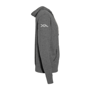 Heathered French Terry Full-Zip Hooded Sweatshirt