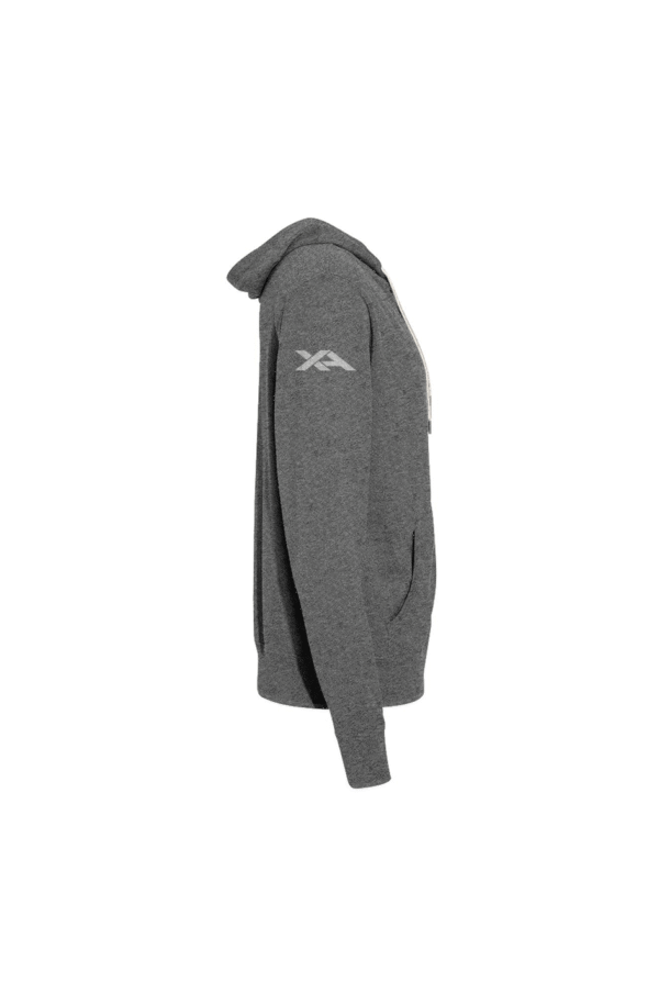 Heathered French Terry Full-Zip Hooded Sweatshirt